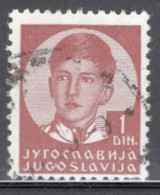 Yugoslavia 1935 Single Stamp For King Peter II In Fine Used. - Usati