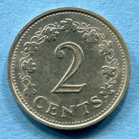 MALTA - 2 Cents 1972 - KM# 9 * Ref. 0062 - Malte