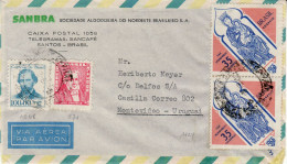 BRAZIL 1966 AIRMAIL  LETTER SENT TO MONTEVIDEO - Cartas & Documentos