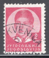 Yugoslavia 1935 Single Stamp For King Peter II In Fine Used. - Usados