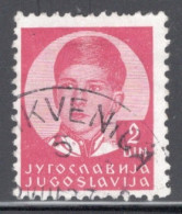 Yugoslavia 1935 Single Stamp For King Peter II In Fine Used. - Gebraucht