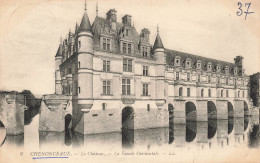 FRANCE - Chenonceaux - Vue D'ensemble - Le Château - La Façade Occidentale - L L - Carte Postale Ancienne - Chenonceaux