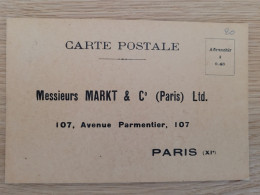 Entier Postal , Messieurs Markt Paris IX Ieme  Pierre à Affuter , India - Distretto: 09