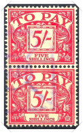 D55 1955-57 Edward Crown Watermark Postage Dues Used Pair - Portomarken