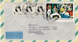 BRAZIL 1970 AIRMAIL  LETTER SENT TO MONTEVIDEO - Briefe U. Dokumente