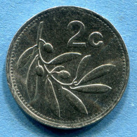 MALTA - 2 Cents 1991 - KM# 94 * Ref. 0065 - Malta