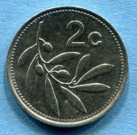 MALTA - 2 Cents 1993 - KM# 94 * Ref. 0066 - Malta