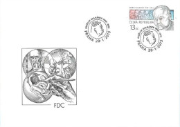 FDC 831 Czech Republic Oldrich Kulhanek Anniversary 2015 - Modernos