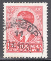 Yugoslavia 1939 Single Stamp For King Peter II In Fine Used. - Oblitérés