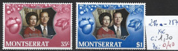 MONTSERRAT 286-87 ** Côte 1.30 € - Montserrat