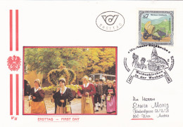 FESTIVAL IN DER WACHAU  FDC   COVERS 1995  AUSTRIA - FDC