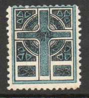 Ireland 1908 Sinn Fein Celtic Cross, Propaganda Label In Blue, MNH - Nuovi