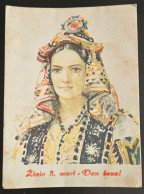 SERBIA - Woman Folk Costume, Srbijanka O.ANTONINI, Živio 8 Mart - Dan žena - Serbie