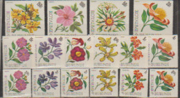 Burundi   1966  N° 172 / 187 Neuf X X =  16 Valeurs" Flore En Fleur" - Neufs
