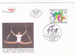 GYMNASTICS FDC   COVERS 1995  AUSTRIA - FDC
