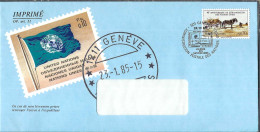 NATIONS UNIES Genève (Suisse) Ca.1985: LSC Ill. "Journée Des Nations Unies" - Storia Postale