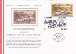 NATUR FREVNDE FDC   COVERS 1995  AUSTRIA - FDC