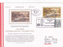 NATUR FREVNDE FDC   COVERS 1995  AUSTRIA - FDC