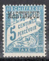 Martinique Timbre-Taxe N°1* Neuf Charnière TB  Cote : 2€25 - Timbres-taxe