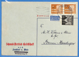 Allemagne Bizone - 1951 - Carte Postale De Frankfurt - G29285 - Covers & Documents