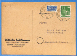 Allemagne Bizone - 1951 - Carte Postale De Bad Oeynhausen - G29284 - Briefe U. Dokumente