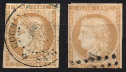 N°22 - Cérès 15 C. Bistre - France (ex-colonies & Protectorats) - Émissions Générales (1871) - Obli. Cochinchine, SAÏGON - Cérès