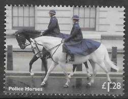 GROSSBRITANNIEN GRANDE BRETAGNE GB 2014 WORKING HORSES: POLICE HORSES 1.28£ USED SG 3568 MI 3568 YT 3970 SC 3264 - Usati