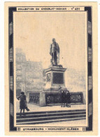 IMAGE CHROMO CHOCOLAT TABLETTES MENIER 431 BAS RHIN STRASBOURG MONUMENT HISTORIQUE GENERAL KLEBER HISTOIRE EMPIRE GRASS - Menier