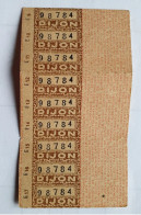 9 Anciens Tickets Compagnie Des Tramways Electriques De Dijon - Europa