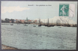 CPA 29 ROSCOFF - RARE - Vue Générale Du Port - Carte Aspect Toilé - Edit. Pichon Tabacs - Réf D 195 - Roscoff