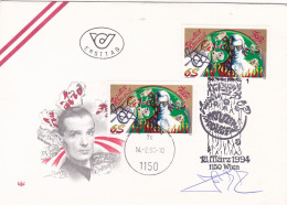 POP MUSIC  FDC   COVERS 1994  AUSTRIA - FDC