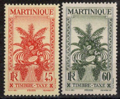 Martinique Timbres-Taxe N°17* & 19* Neufs Charnières TB  Cote :3€00 - Portomarken