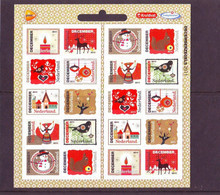 Nederland NVPH 2887-96 Vb2887-96 Vel Decemberzegels Kruidvat Trekpleister Logo 2011 Postfris MNH Netherlands - Ongebruikt