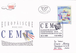 CEMT  EUROPAISCHE  FDC   COVERS 1995  AUSTRIA - FDC