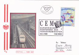 CEMT  EUROPAISCHE  FDC   COVERS 1995  AUSTRIA - FDC