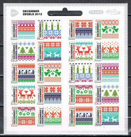Nederland NVPH 3002-11 Vb3002-11 Vel Decemberzegels Logo Kruidvat Trekpleister 2012 Postfris MNH Netherlands Christmas - Unused Stamps