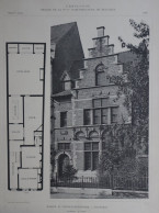 KORTRIJK 1906 - MAISON Bd. VANDENPEEREBOOM     45 X 32 CM   VOIR 2 SCANS - Arquitectura