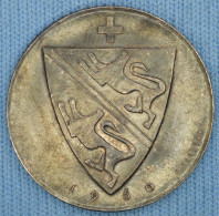 Schweiz / Switzerland •  500 Jahre Thurgau • 1960 • Silver, Black Patina • Graveur: F. Fischer - Schwurhand [24-146] - Ohne Zuordnung