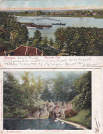 1850401Nijmegen, Grot Kronenburger Park – Panorama Lent (2 Kaarten)(zie Hoeken En Randen) - Nijmegen