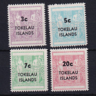 Tokelau Islands: 1967/68   Postal Fiscal Decimal Currency - Surcharge Set   SG12-15     MNH - Tokelau