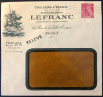 France, Divers Sur Enveloppe, Perforé L.F (LE FRANC) 1940  - (B1771) - Cartas & Documentos