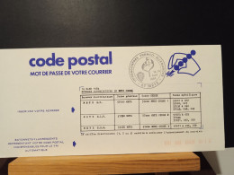 Code Postal. Carte D'information Informant Des Codes Postaux De  METZ - Covers & Documents