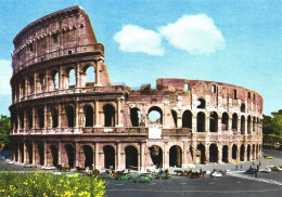 ROME, LAZIO, COLOSSEUM, ARCHITECTURE, CARS, CARRIAGE, ITALY, POSTCARD - Kolosseum