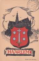 1889	51	Haarlem, Groete Of St. Bavokerk (poststempel 1945) - Haarlem