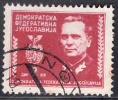 Yugoslavia 1945 Single Stamp For Marshal Tito, 1892-1980 In Fine Used - Used Stamps