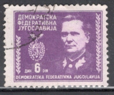 Yugoslavia 1945 Single Stamp For Marshal Tito, 1892-1980 In Fine Used - Oblitérés