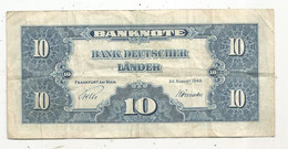 Billet , Allemagne , RFA , Bank Deutscher Länder , Serie 1949 , 10 , Zehn Deutsche Mark - 10 Deutsche Mark