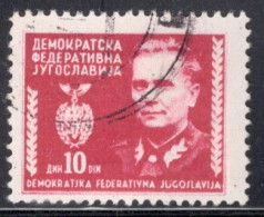 Yugoslavia 1945 Single Stamp For Marshal Tito, 1892-1980 In Fine Used - Oblitérés