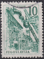 1958 Jugoslawien ° Mi:YU 856, Sn:YU 513, Yt:YU 758, Dunkelblaugrün, Ironworks In Sisak - Used Stamps
