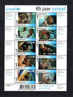 Nederland NVPH 2823-32 V2823-32 Vel Unicef 65 Jaar Met Toeslag 2011 Postfris MNH Netherlands - Nuevos